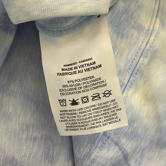 Nike Blue and White Hoodie Sweatshirt - Picture 4 of 5